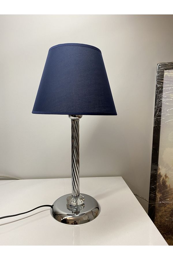 asellus-Mette Twisted Lampshade with crystal detail, stol lamp, Table Lamp chrome Plated (silver color) 1