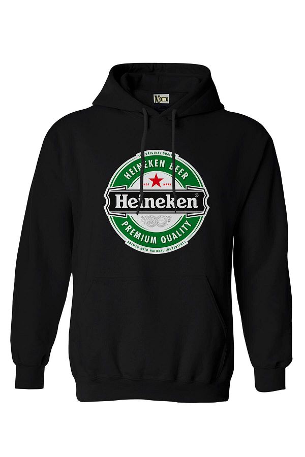 Pisa Art Black Hooded Heineken Logo Sweatshirt Hoodie Trendyol