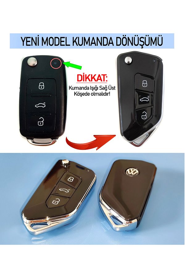 vagparts-Vw New Type Remote Control Conversion - Vw Key Modified 1
