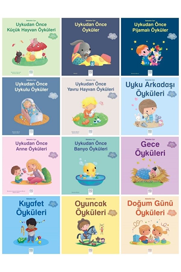 1001 Çiçek Kitaplar Bebekler Için Uykudan Önce Öyküler Serisi 12 Kitap