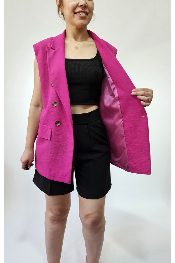 MADAME MELEK Oversize Women s Sleeveless Blazer Jacket Women s Vest Trendyol