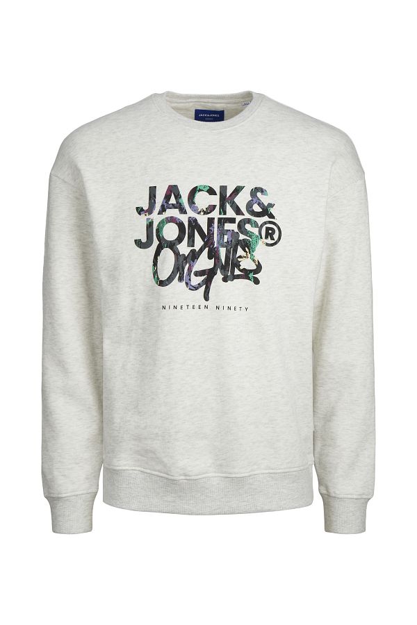 Jack Jones Crew Neck Light Gray Men s Sweatshirt 12242366 JORSILVERLAKE SWEAT CREW N Trendyol
