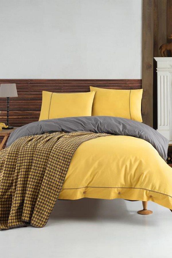 Yellow blanket set cheap