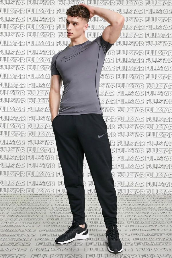 Nike Yoga Dri-FIT Men's Short-Sleeve Crewneck T-Shirt, Anthracite