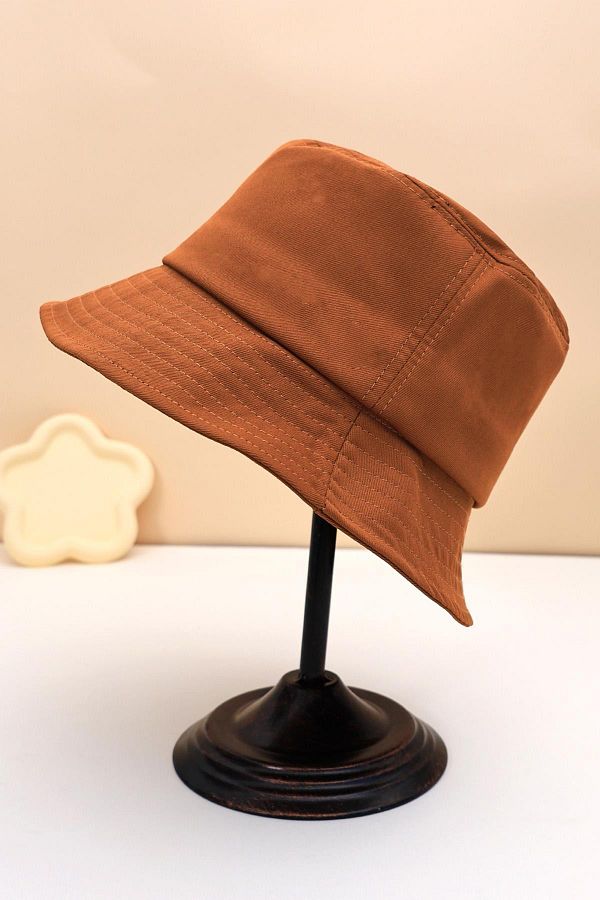 BAHELS-Nubuck Camel Bucket Hat 1
