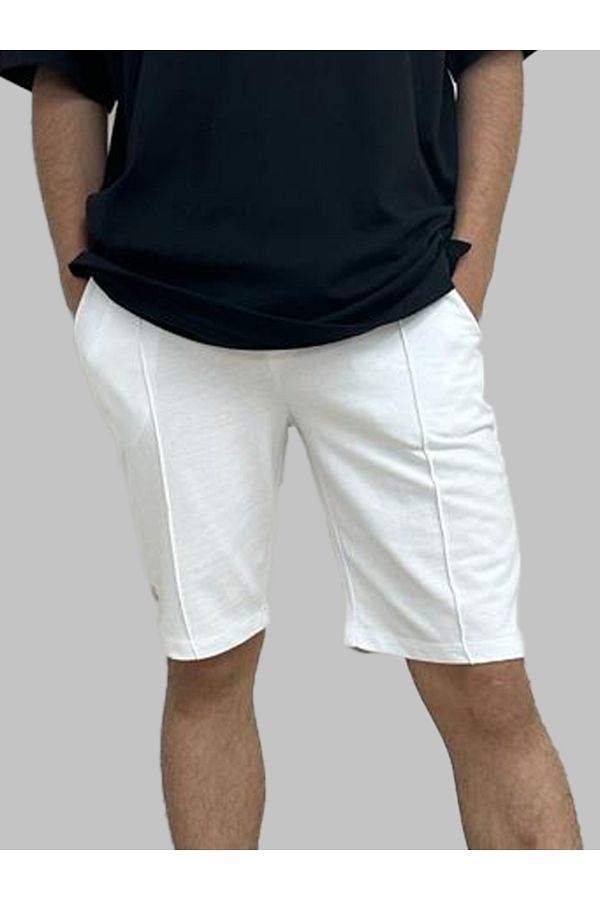 Man Of Man-Ribbed Stitched 2 Thread 100% Cotton Shorts 1