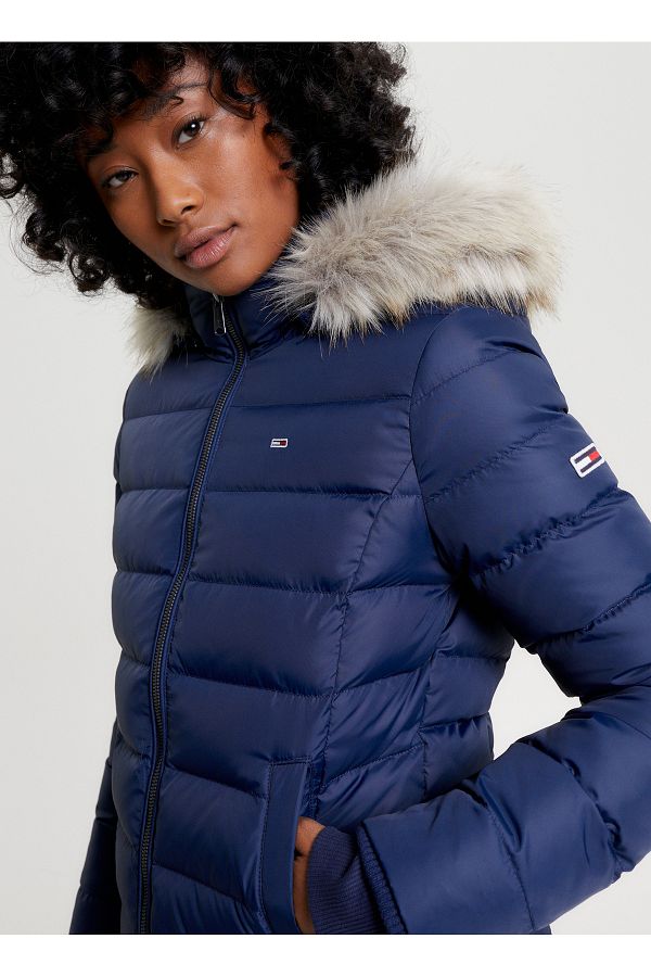 Tommy Jeans DW0DW08588 Model Blue Women s Coat Trendyol