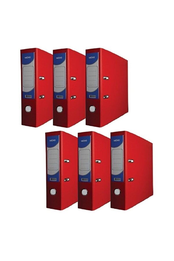 Mikasso-Office Folder Wide Red Office Folder with Rings 6 Pieces - Red 1