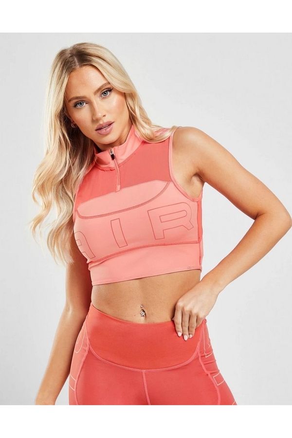 Nike zip crop top on sale