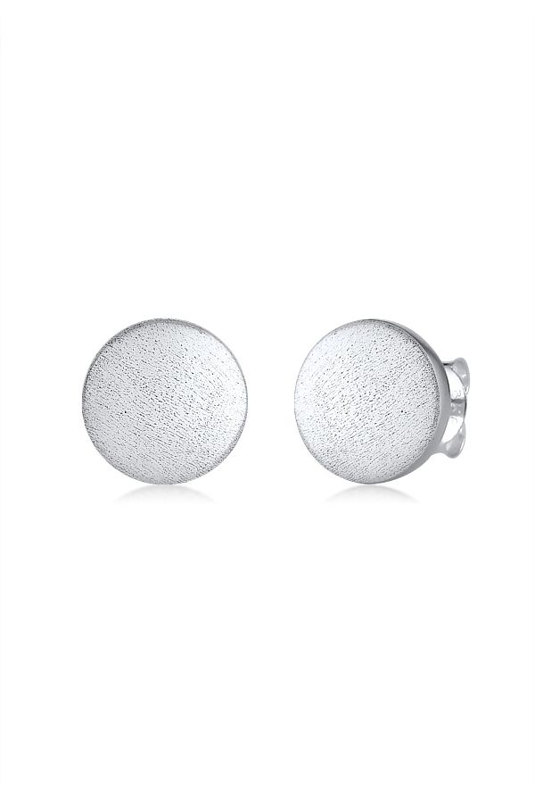 Nenalina-Ohrringe Basic Geo Brushed Ohrstecker aus 925er Sterlingsilber 1