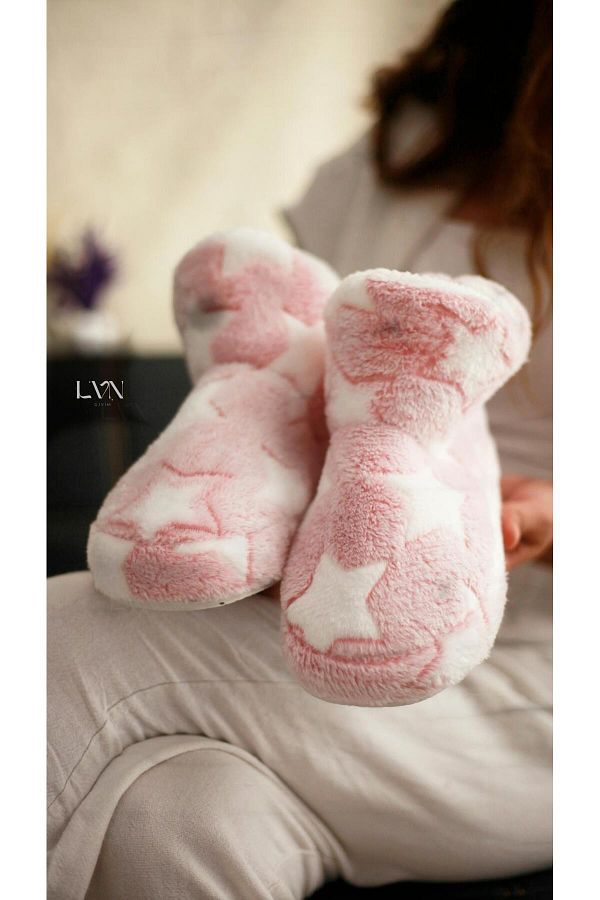 LAVİNİA-Women's Slippers Home Boots Home Shoes Thick Light Sole STAR 1