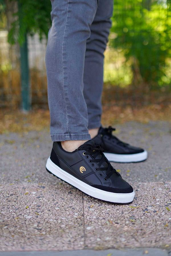Black orthopedic sneakers top