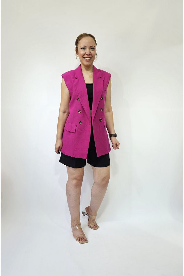 MADAME MELEK Oversize Women s Sleeveless Blazer Jacket Women s Vest Trendyol