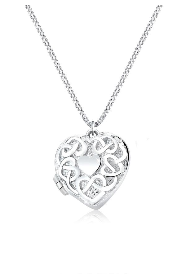 ELLI-Halskette Herz Medaillon Ornament 925 Sterling Silber 1