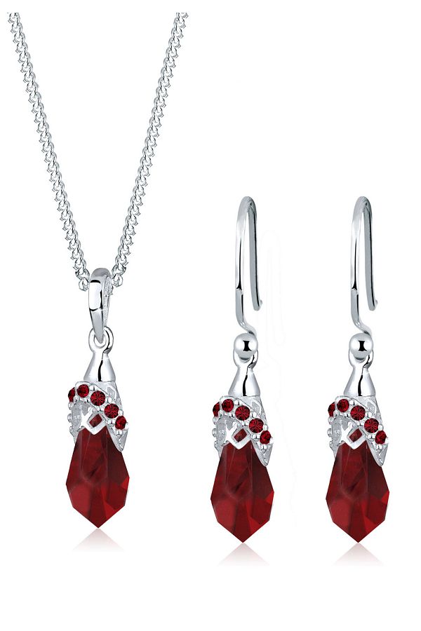 ELLI-Schmuckset Kristalle 925 Gümüş 1