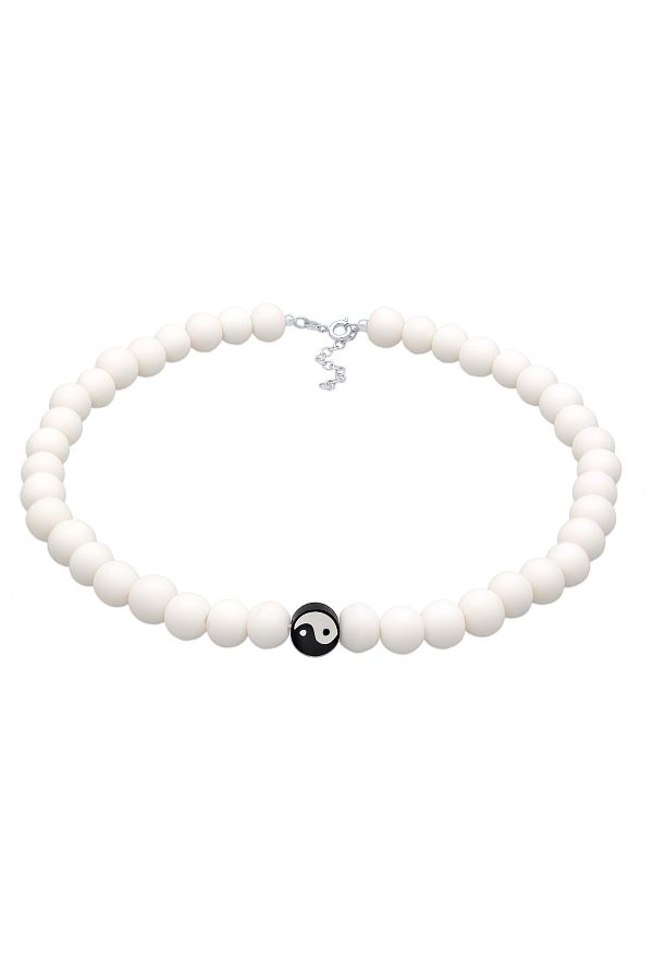ELLI-Halskette Harz Perlen Yin-Yang Boncuk 925 Gümüş 1