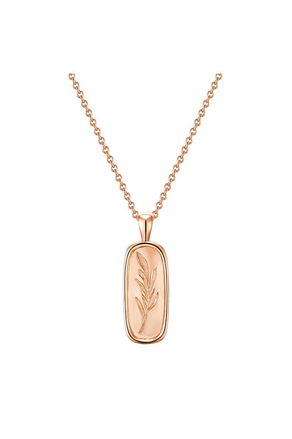 Glanzstücke München-Silberhalskette Kette mit Anhänger Sterling Silber roségold 1