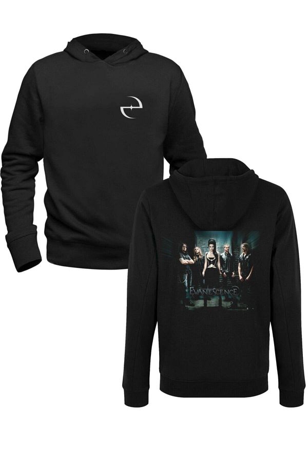 Pisa Art-Evanescence Picture Printed Black Front Back Printed Sweatshirt 1