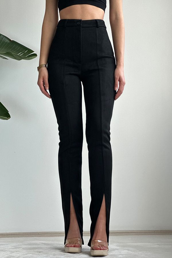 Suede trousers womens top