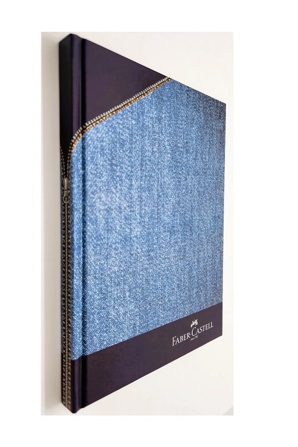 Faber Castell-A5 Hard Cover Undated Unlined Agenda Notebook 120 Sheets 1