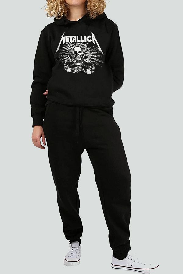 Black womens tracksuit set 2025