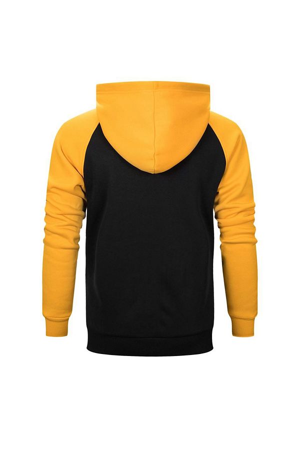Create Moda Suzuki GSX R1000 Yellow Color Raglan Sleeve Hooded Sweatshirt Trendyol