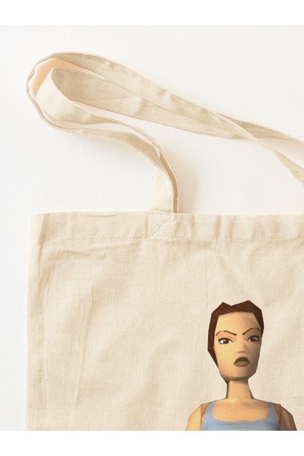 w house Gusseted Cloth Shoulder Bag 20092 Tomb Raider 2 Classic Lara Croft Trendyol