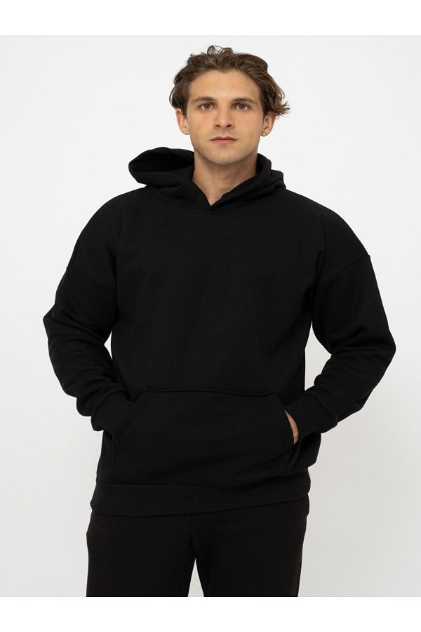 Thick hooded sweatshirt online