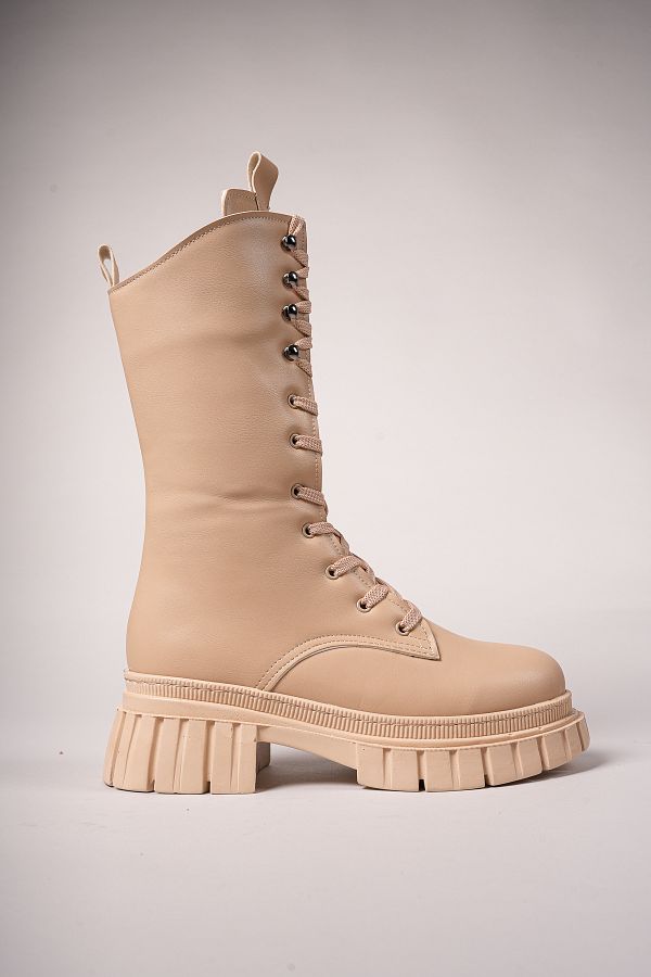 Riccon-Tuilinnel Overknee-Stiefel für Damen 00121402 Nude Skin 1