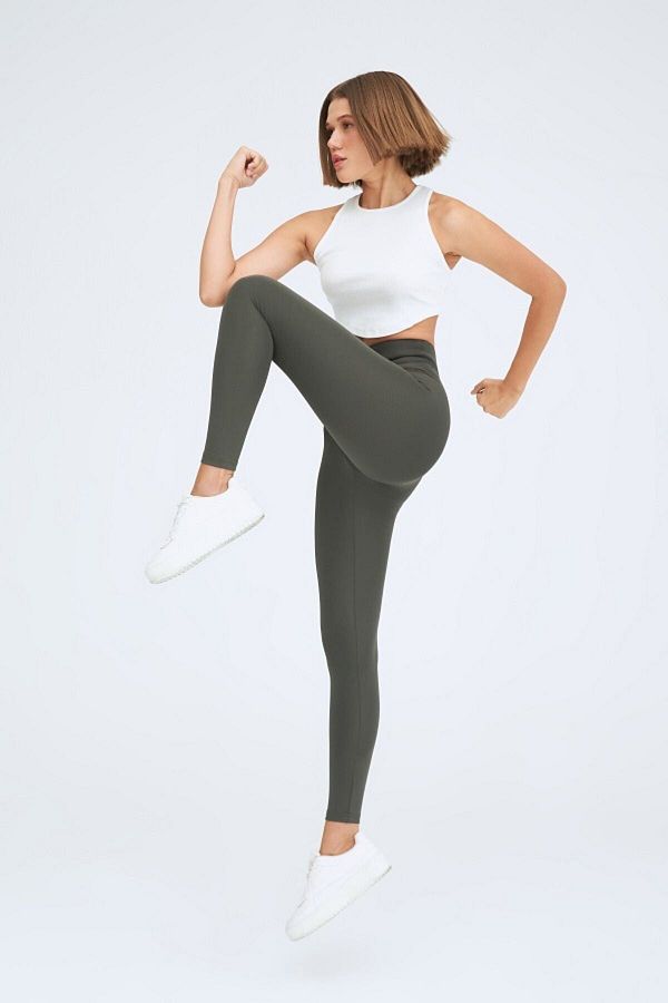 based on basics-One Size Tights Khaki 1