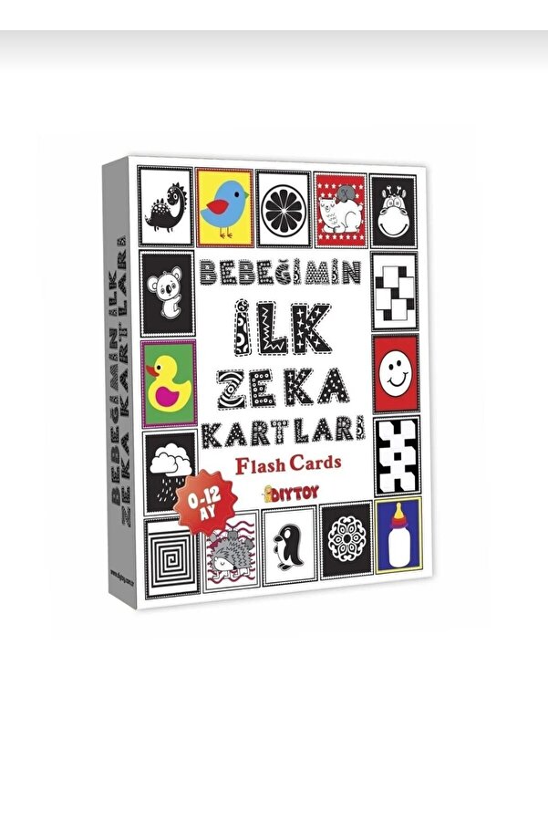 Diytoy Flash Cards Bebeğimin Ilk Zeka Kartları 0-12 Ay