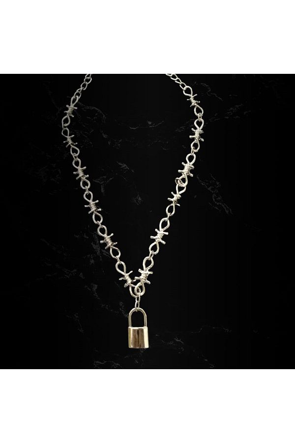 Touz-Zolid Wear - Barbed Wire Locked Necklace 1