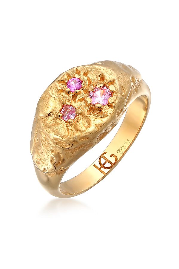 HAZE & GLORY-Ring Hg - Ring Damen aus 375 Gelbgold, Schmuck Damen, Goldring, mit Saphir, Vi 1