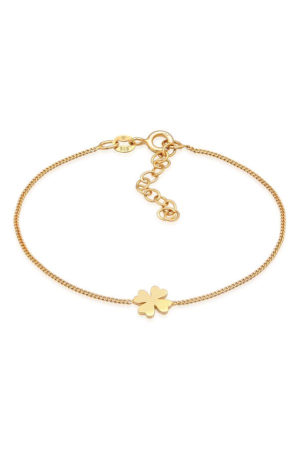 ELLI-Dámský náramek - vzor jetelových listů, vodoznak Lucky Talisman, stříbro 925 1