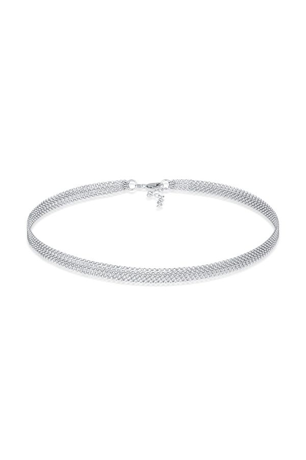 ELLI-Halskette Choker 5-lagig Gliederung Modern 925 Silber 1