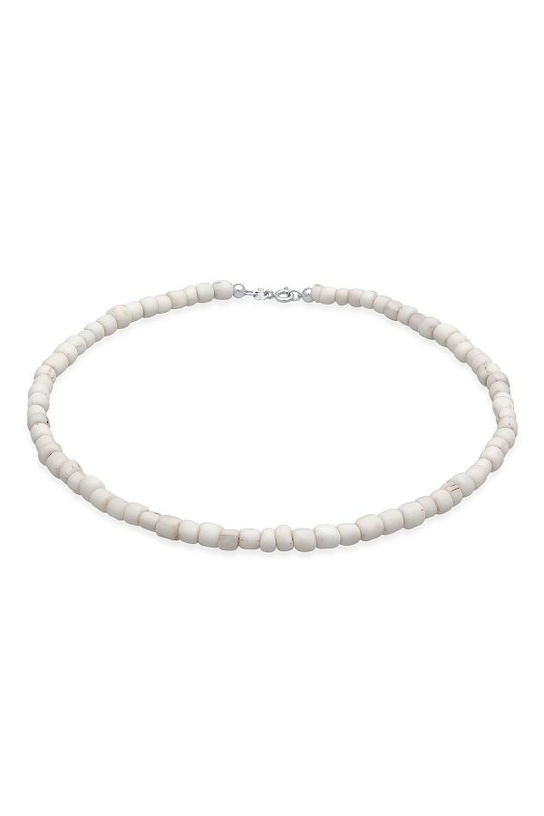 ELLI-Necklace choker glass beads 925 silver 1
