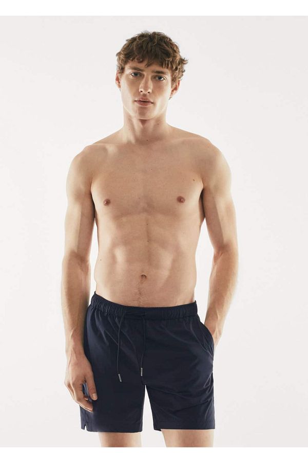 MANGO Man-Lace-up no pattern shorts swimsuit 1