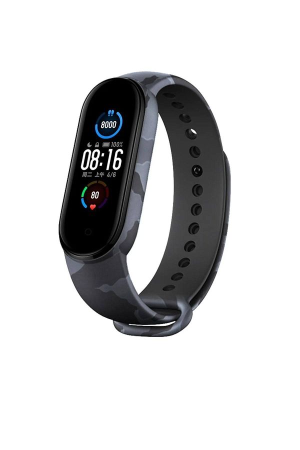 PISTECH-Xiaomi Mi Band 3/4 - High Quality Camouflage Cord Strap, Compatible 1