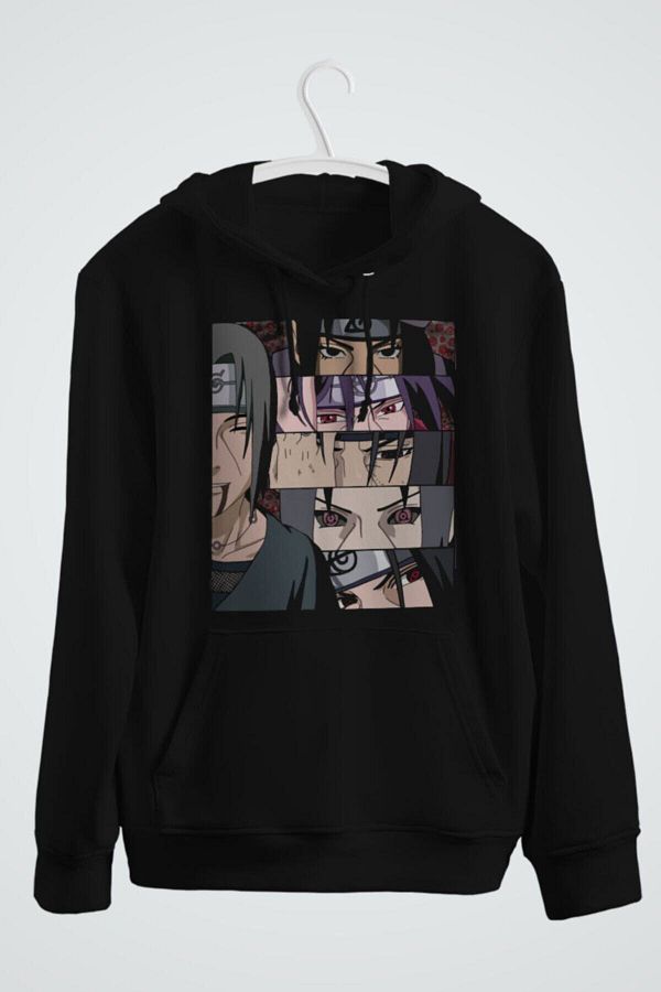Pisa Art Itachi Uchiha Naruto Anime Printed Unisex Hooded Sweatshirt Cst0033