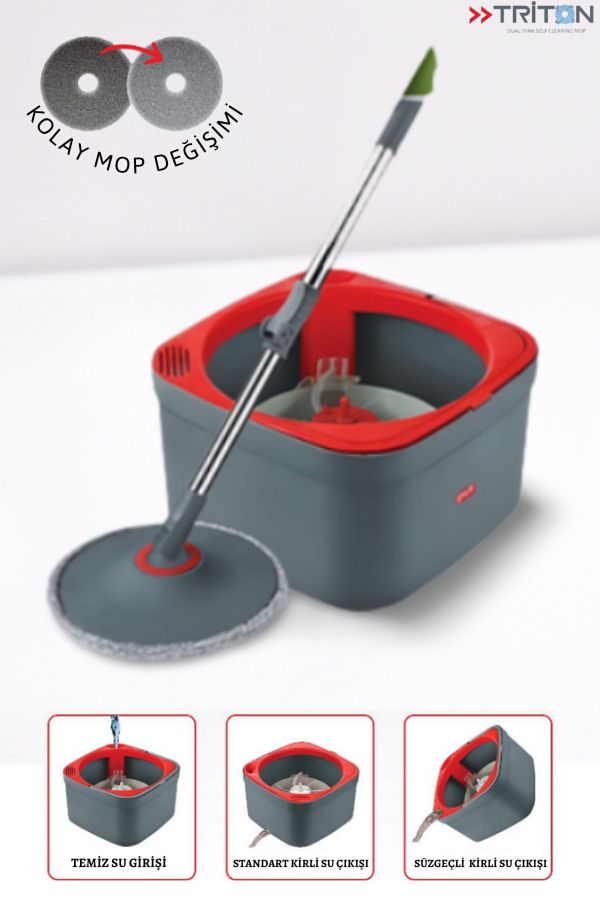 L GROUND New Triton 170 Spin Mop Clean Dirty Water Tank 100