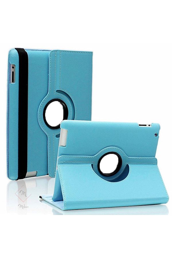 MOBAX-Apple Ipad Mini 4 Case 360 Rotatable Stand Case A1538 A1550 Turquoise 1