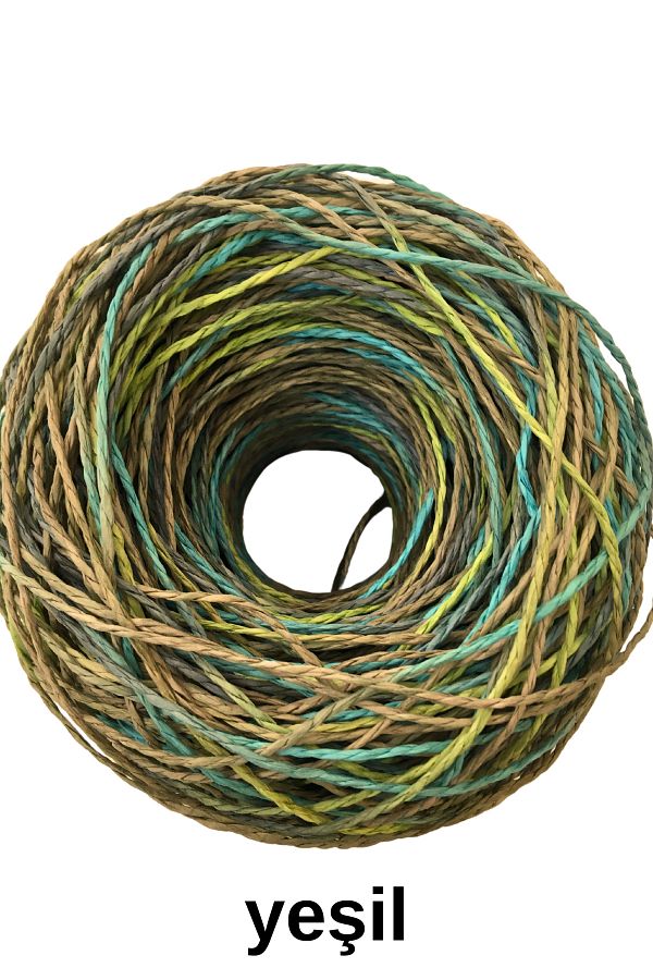 Işin Tasarım-HAND PAINTED SOFT COLORED PAPER STRING 1