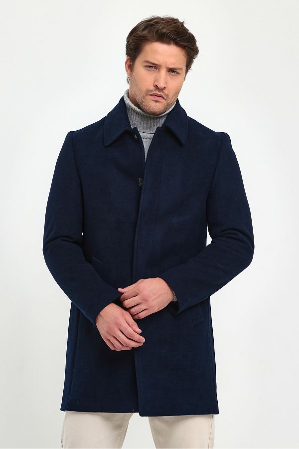 Classic wool blend coat best sale