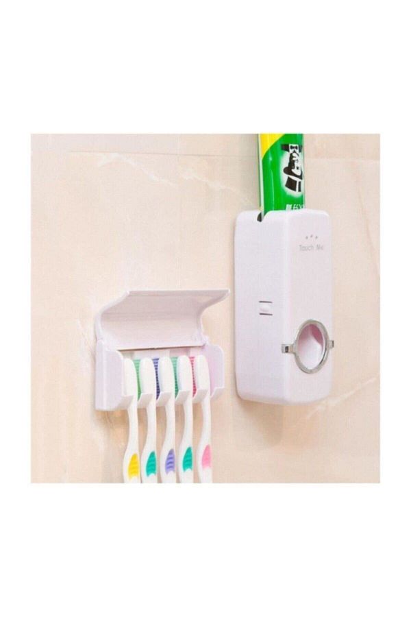 EveFix-Toothpaste Squeezing Machine and 5 Toothbrush Holder 1