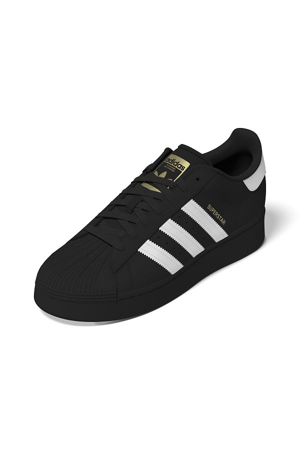 Adidas black flat shoes clearance