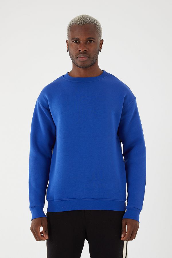 SNAZZY Oval Collar 3 Thread Raised Sweatshirt Trendyol