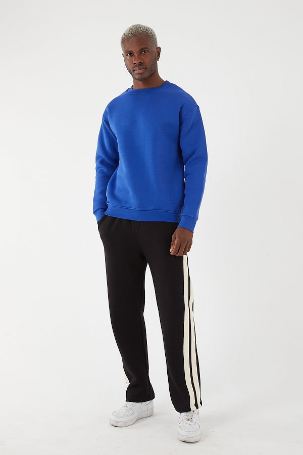 SNAZZY Oval Collar 3 Thread Raised Sweatshirt Trendyol