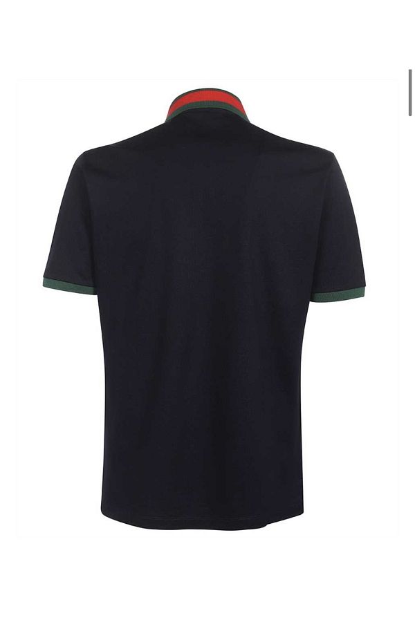Gucci Stribe Collar Pique Polo Shirt Web Trendyol