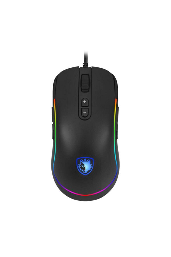 Sades-S11 Revolver Rgb Gaming Gaming Mouse - Black/Blue 1