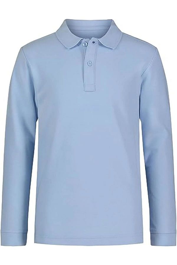 Uniquerrs Unisex Children s Long Sleeve Polo Collar T Shirt School Uniform School T Shirt Trendyol